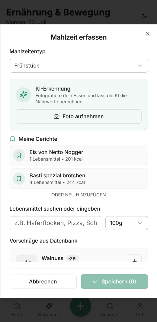 Kalorienbedarf und Nährstoff-Tracking im Mama-Alltag mit MamaNutrition